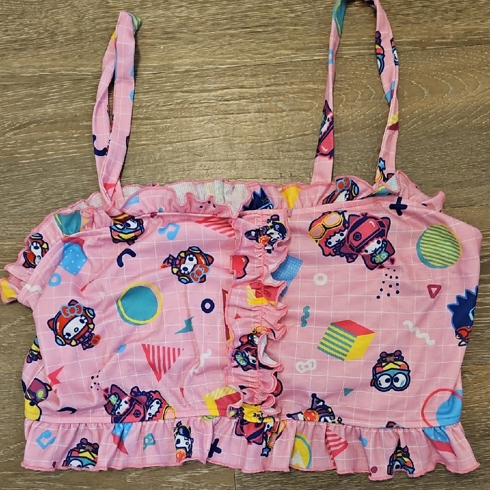 SHEIN 3X HELLO KITTY AND FRIENDS  Cartoon Print Top NWOT